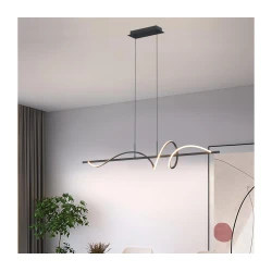 ONLI - LED luster na sajli TWIST LED/30W/230V 4000K crna