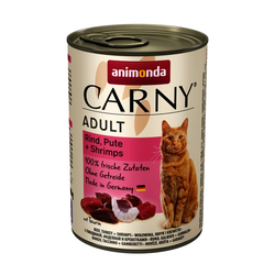 Animonda Cat Carny Adult, govedina, puretina i škampi 6 x 400 g (83724)