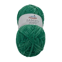 Preja SAMET - 100 g / 100 m - temno zelena