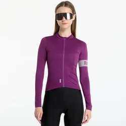 Dres Rapha Womens Pro Team Long Sleeve Midweight Jersey Deep Magenta/ White M