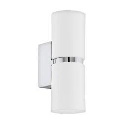 Eglo Passa zidna/2, led, gu10, 2x3,3w, hrom/bela