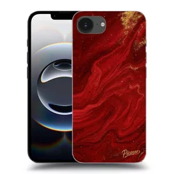 Silikonski črni ovitek za Apple iPhone 16e - Red