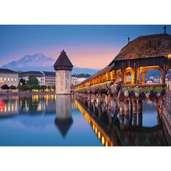 Ravensburger - Puzzle Švica: Kapellbrücke v Luzernu - 1 000 kosov