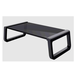 TRUST postolje za monitore MONTA GLASS, crna