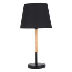 Stona lampa crna+drvo