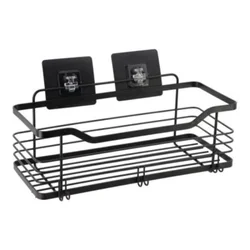 Polica zidna žičana samolepljiva 3m 31 x 15,5 x 16,5 metal crna tendance