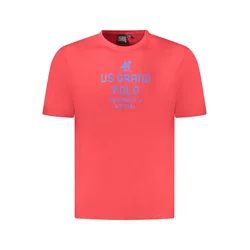 US GRAND POLO MEN'S SHORT SLEEVE T-SHIRT RED