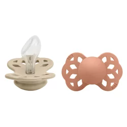 bibs® anatomska duda infinity silicone vanilla & peach