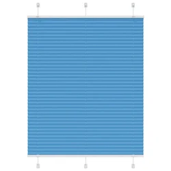 Plisirana zavjesa Plava 110x150 cm Širina tkanine 109,4 cm Poliester