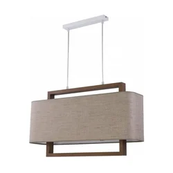 Luster na sajli ARTEMIDA 2xE27/60W/230V bež/braon