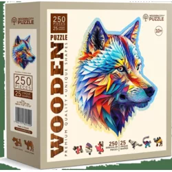Classy Wolf Wooden Puzzle L (250 Pieces)