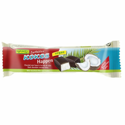 Kokosova rezina s temno čokolado Rapunzel, 50g