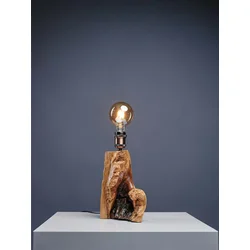 CANA DESIGN Drvena lampa No.5, 44x20x15 cm, Smeđa