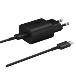 Kucni punjac Fast Charging za Samsung 2.0/ USB PD 45W sa kablom Type- C na Type- C (5A) crni