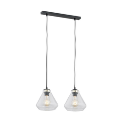 Argon 0854 - Luster na sajli DECORATO 2xE27/15W/230V crna