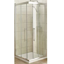 Quartz Tuš kabina, 80x80cm, Providno staklo 6mm, Srebrni ram