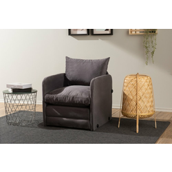 ATELIER DEL SOFA Fotelja na razvlačenje Saga Single Grey