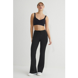 Trendyol Black Plain Diver/Scuba Sportswear Sweatpants
