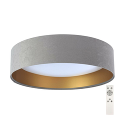 LED prigušiva stropna svetiljka SMART GALAXY LED/24W/230V siva/zlatna + daljinski upravljač