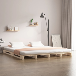 vidaXL Posteljni okvir 120x190 cm trdna borovina 4FT
