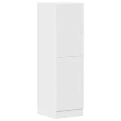 Vidaxl Kuhinjska omarica bel 38x41,5x131,5 cm inž. les