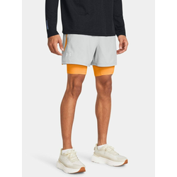 Under Armour Kratke Hlače UA LAUNCH 5 2-IN-1 SHORTS-GRY XXXL