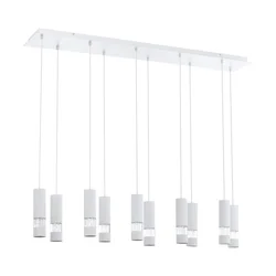EGLO viseća lampa BERNABETA 10×GU10 117 cm bela LED 4000 lm 3000 K 39703