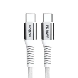 USB data kabal Moxom MX-CB235 PD 60W Type-C na Type-C 1m beli