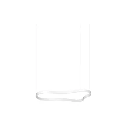 Ideal Lux - LED luster na sajli WAVES LED/45W/230V CRI 90 bela