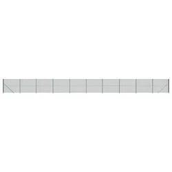 Vidaxl Mrežna ograja s prirobnico zelena 1,6x25 m