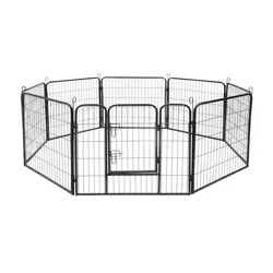 Rebel Modularni kavez ogradica za pse Animals RA-1206, 80x60 cm, Crni