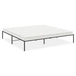 Vidaxl Kovinski posteljni okvir črn 183x213 cm