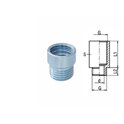 Vodovodni produžetak 3/8x15 mm, O20x27 mm