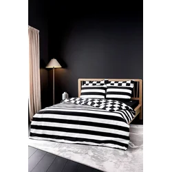 Lessentiel Maison Set posteljina Code, 200 x 220 cm, Crna