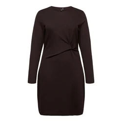 Vero Moda Curve Obleka VMCKANVA rjava