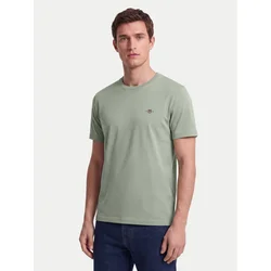 Gant Majica Shield 2003184 Svetlo zelena Regular Fit