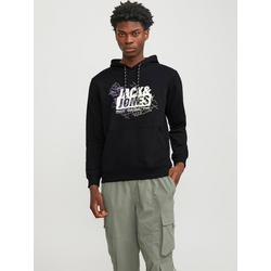JACK & JONES Majica, črna