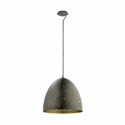 EGLO Viseća lampa SAFI E27 41 cm braon/zlatna 49815