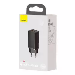 BASEUS adapter 65W USB-C vhod črn