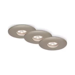 Briloner 7240-032 -SET 3xLED kupatilsko stropno svetlo ATTACH LED/1,8W/230V IP44 mat hrom