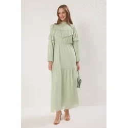 Trendyol Modest Ženska haljina Tctss25Eb00108, Zelena