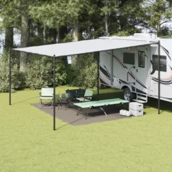 Teppi za šator Svijetlo siva 400 × 300 cm Polietilen