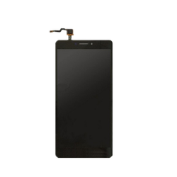 Sprednje nadomestno steklo za Xiaomi Mi Max 2 + LCD črne barve