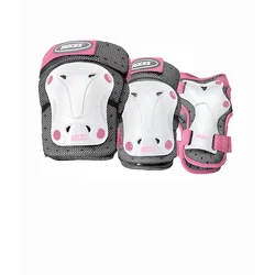 Roces ščitniki Ventilated Pack JR Junior, belo-roza, M