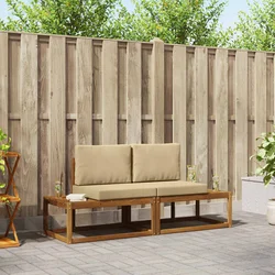 Set vanjskih sofa 2 kom. Prirodna