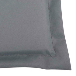 Jastuci za vrtne stolice 4 kom sivi 120 x 50 x 3 cm od tkanine