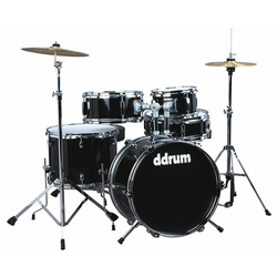 DDRUM D1 Junior Drum Set 5pc - Midnight Black