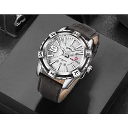 Naviforce 9117K White muški sat sa kožnom narukvicom