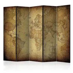 artgeist Paravan Old Map I, 5-Delni, Akustičen