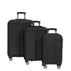 MyValice Set kofera PS 02 - Black, 3 dela, Crni